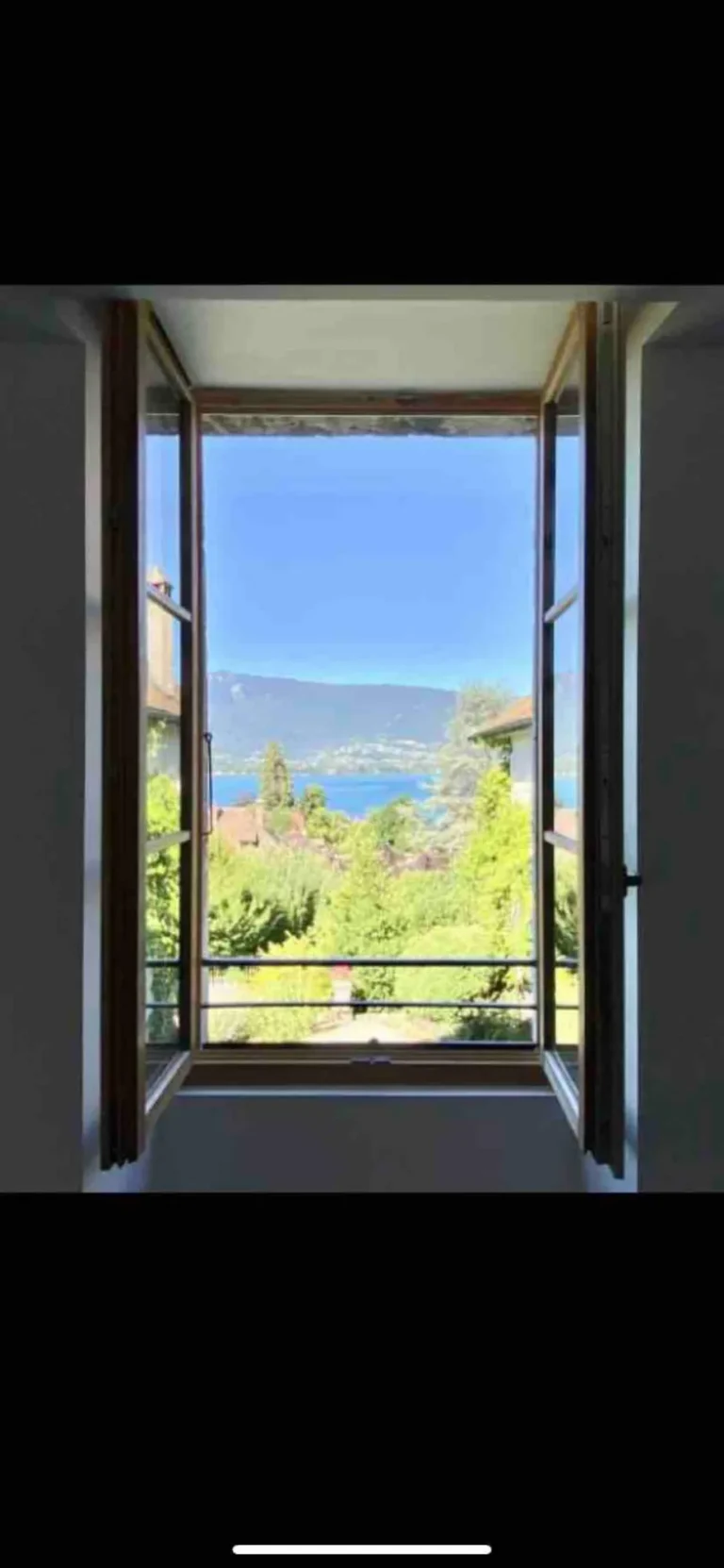 View from bedroom 1 – Le Jardin de Talloires