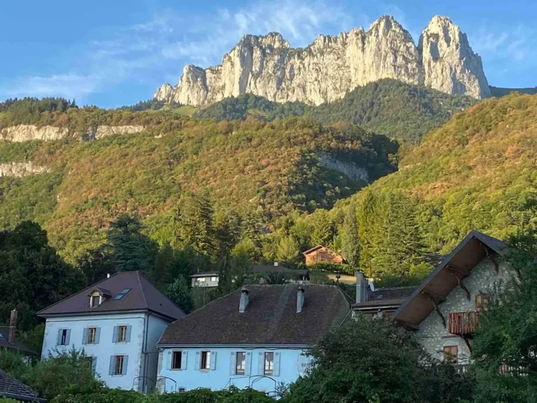 The house seen from the village – Le Jardin de Talloires