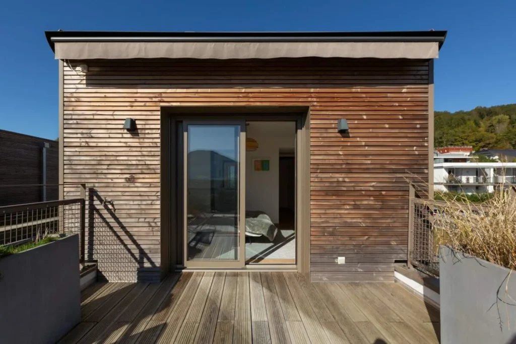 Roof terrace with mountain views – Villa Horizon