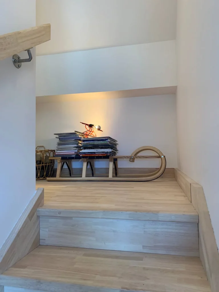 Stairs to the duplex – Le Duplex de Talloires