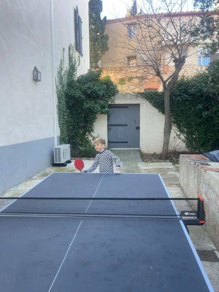 Balls and paddles provided – Le Domaine du Mas du Cèdre
