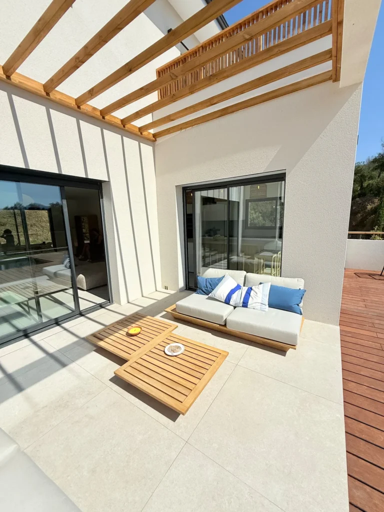 Outside the villa – Le Domaine de la Subérine