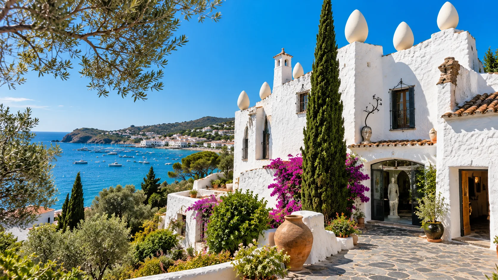 Maison blanche de Salvador Dalí face à la baie de Portlligat (visuel d’ambiance)