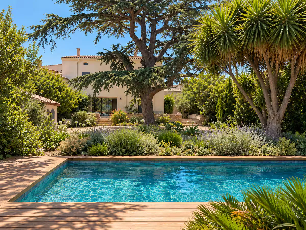 Le Domaine du Mas du Cèdre: the house, the garden and the pool